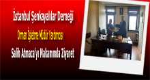  İstanbul Şenkayalılar Derneği Orman İşletme Müdür Yardımcısı Salih Atmaca'yı Makamında Ziyaret Etti 