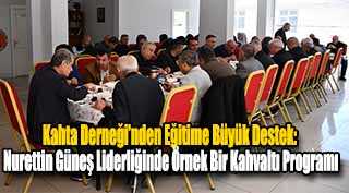Kahta Derneği’nden Eğitime Büyük Destek: Nurettin Güneş Liderliğinde Örnek Bir Kahvaltı Programı
