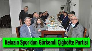 Kelazin Spor'dan Görkemli Çiğköfte Partisi