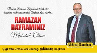 Mehmet Demirhan'dan Ramazan Bayramı Kutlama Mesajı