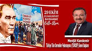 Mevlüt Kandemir'in Cumhuriyet Bayramı Kutlama Mesajı 
