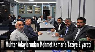 Muhtar Adaylarından Mehmet Kamar'a Taziye Ziyareti 