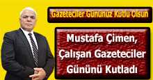 Mustafa Çimen, Çalışan Gazeteciler Gününü Kutladı 