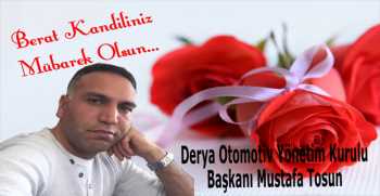 Mustafa Tosun’dan Berat Kandili Mesajı