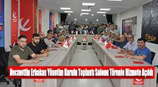 Necmettin Erbakan Yönetim Kurulu Toplantı Salonu Törenle Hizmete Açıldı