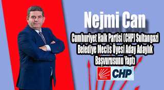 Nejmi Can, CHP Belediye Meclis Üyesi Aday Adaylık Başvurusunu Yaptı 