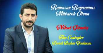 Nihat Gümüş’ten Ramazan Bayramı Mesajı 