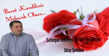 Oktay Şamdanlı’dan Berat Kandili Mesajı