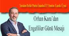 Orhan Kara'dan Engelliler Günü Mesajı