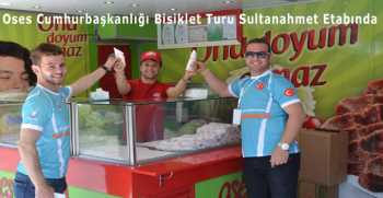   Oses Cumhurbaşkanlığı Bisiklet Turu Sultanahmet Etabında  