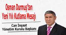 Osman Durmuş'tan Yeni Yılı Kutlama Mesajı