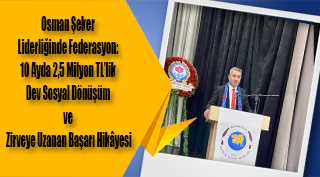 Osman Şeker Liderliğinde Federasyon: 10 Ayda 2,5 Milyon TL’lik Dev Sosyal Dönüşüm ve Zirveye Uzanan Başarı Hikâyesi