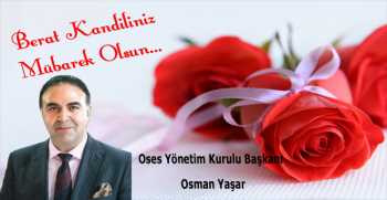 Osman Yaşar’dan Berat Kandili Mesajı