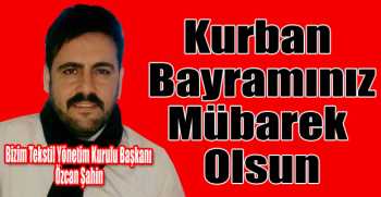 Özcan Şahin’den Kurban Bayramı Mesajı