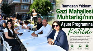 Ramazan Yıldırım, Gazi Mahallesi Muhtarlığı'nın Aşure Programına Katıldı