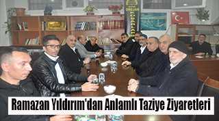 Ramazan Yıldırım'dan Anlamlı Taziye Ziyaretleri