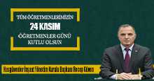 Recep Güven'den 24 Kasım Öğretmenler Günü Kutlama Mesajı 