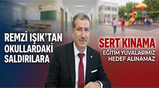 Remzi Işık’tan Okullardaki Saldırılara Sert Kınama