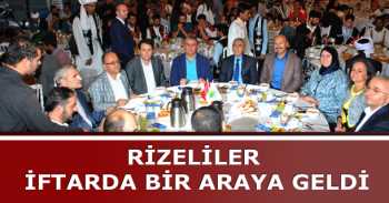 Rizeliler İftarda Buluştu
