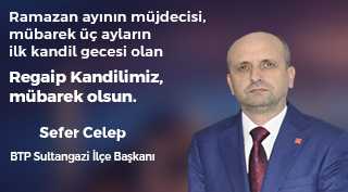 Sefer Celep'ten Regaip Kandili Mesajı