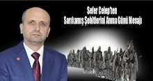 Sefer Celep'ten Sarıkamış Şehitlerini Anma Günü Mesajı