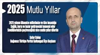 Sefer Celep Yeni Yıl Mesajı Yayınladı