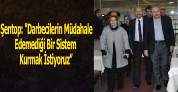 Şentop; Sistem Kurmak İstiyoruz