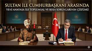 SULTAN İLE CUMHURBAŞKANI ARASINDA YENİ ANAYASA İLE TOPLUMSAL VE BEKA SORUNLARININ ÇÖZÜMÜ