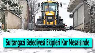 Sultangazi Belediyesi Ekipleri Kar Mesaisinde