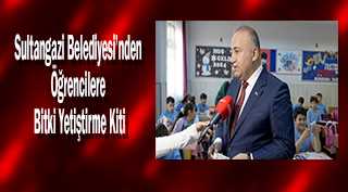 Sultangazi Belediyesi’nden öğrencilere bitki yetiştirme kiti