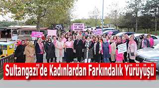Sultangazi'de Kadınlardan Farkındalık Yürüyüşü 