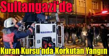 Sultangazi'de Kuran Kursu'nda Korkutan Yangın