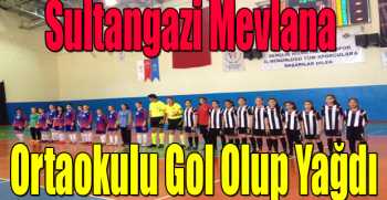 Sultangazi Mevlana Ortaokulu Gol Olup Yağdı