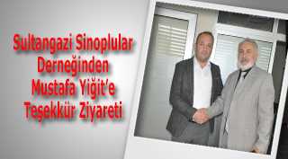 Sultangazi Sinoplular Derneğinden Mustafa Yiğit'e Teşekkür Ziyareti 
