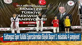Sultangazi Spor Kulübü Sporcularından Büyük Başarı! 1 müsabaka 4 şampiyon! 