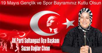 Suzan Dağlar Civan’dan 19 Mayıs Gençlik ve Spor Bayramı Mesajı 