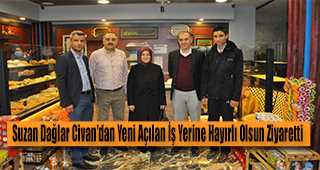 Suzan Dağlar Civan'dan Yeni Açılan İş Yerine Hayırlı Olsun Ziyaretti 