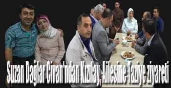 Suzan Dağlar Civan'ndan Kızılay, Ailesine Taziye ziyareti