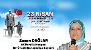 Suzan Dağlar’dan 23 Nisan Ulusal Egemenlik ve Çocuk Bayramı Mesajı
