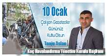 Tanju Aslan'ın 10 Ocak Çalışan Gazeteciler Günü Kutlama Mesajı