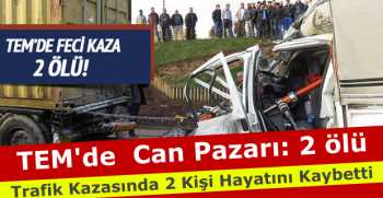 TEM'de  Can Pazarı: 2 ölü