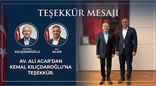  Teşekkür Mesajı