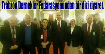 Trabzon Dernekler Fedarasyonundan bir dizi ziyaret. 