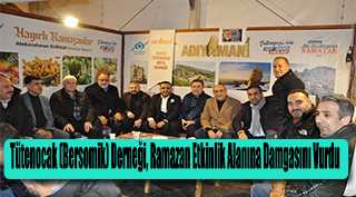 Tütenocak (Bersomik) Derneği, Ramazan Etkinlik Alanına Damgasını Vurdu