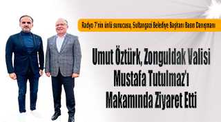 Umut Öztürk, Zonguldak Valisi Mustafa Tutulmaz'ı Makamında Ziyaret Etti 
