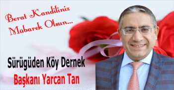 Yarcan Tan’dan Berat Kandili Mesajı