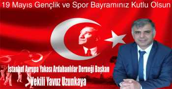 Yavuz Uzunkaya’dan 19 Mayıs Gençlik ve Spor Bayramı Mesajı 