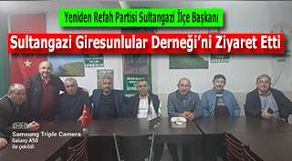 Yeniden Refah Partisi Sultangazi İlçe Başkanı Sultangazi Giresunlular Derneği’ni Ziyaret Etti