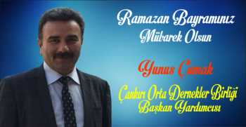 Yunus Çumak’tan Ramazan Bayramı Mesajı 