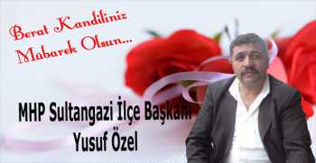 Yusuf Özelden’den Berat Kandili Mesajı